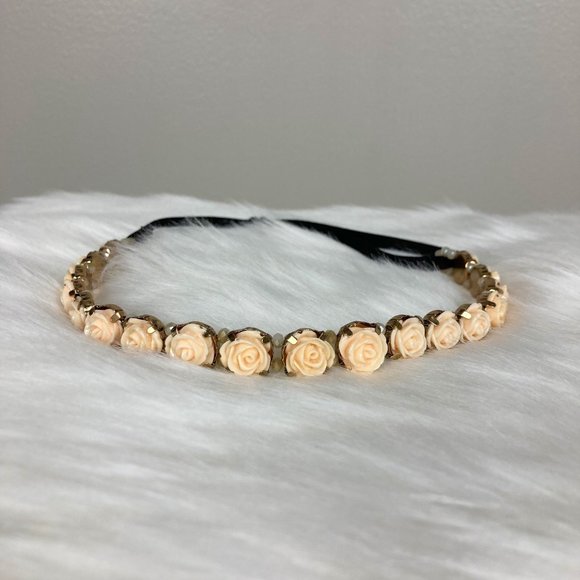 OS - Roses Adjustable Strap Headband - Picture 4 of 4